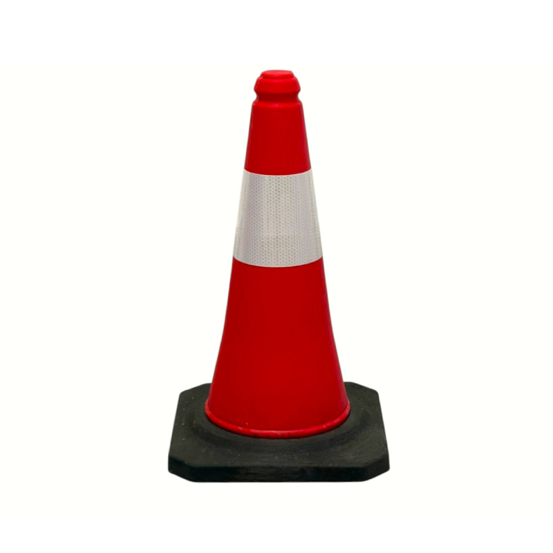50/75/100 cm högsynt PE reflekterande trafiksäkerhetskon för vägledning