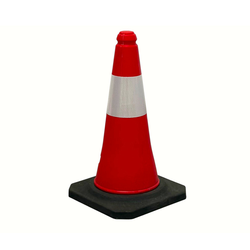 50/75/100 cm högsynt PE reflekterande trafiksäkerhetskon för vägledning