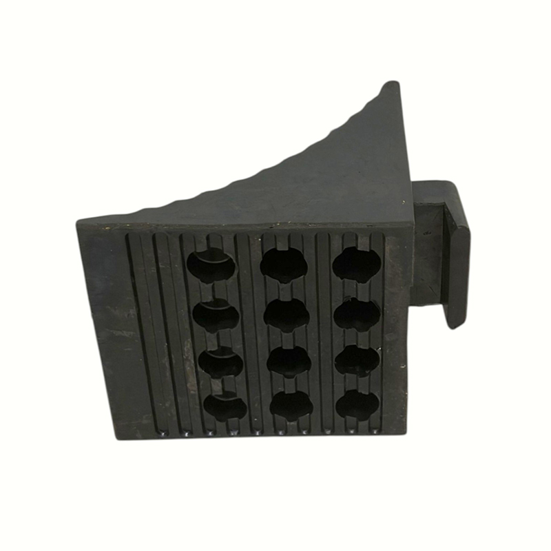 Triangulära förstärkta anti-slip gummihjulstopp (med integrerat handtag) Triangulära förstärkta anti-slip gummihjulstopp (med integrerat handtag)