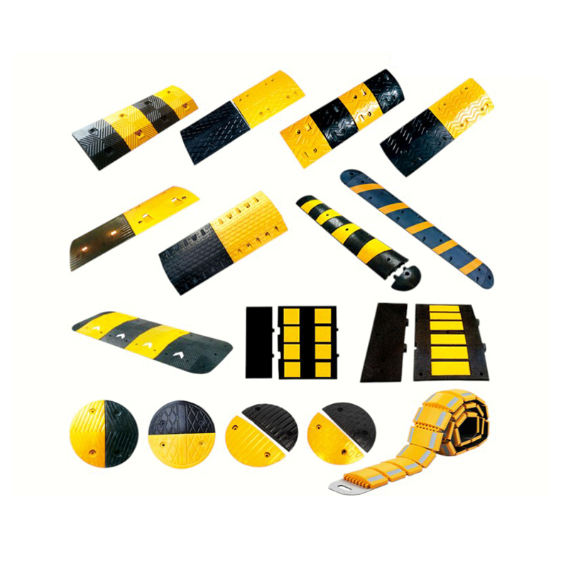 Multi-Size industriella förstärkta höglastbärande anti-slip gummifartshinder