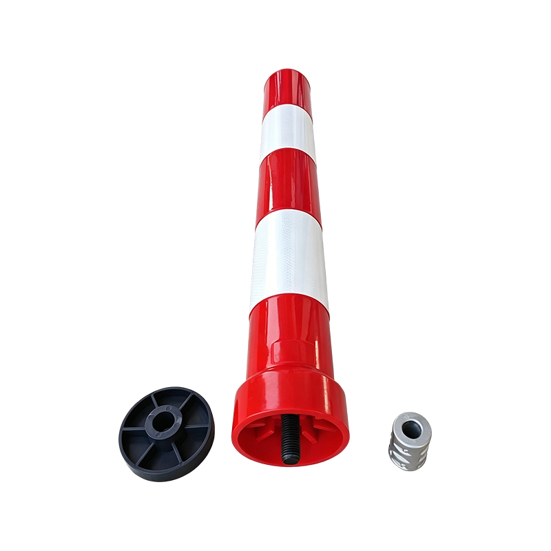 Heavy-Duty, löstagbar TPU-trafikvarningspollare med gängad snabbkopplingsbas
