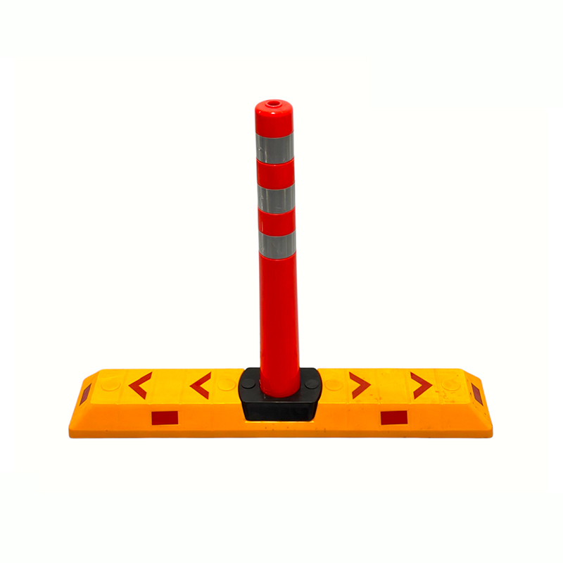 Modulär flexibel avgränsningsstolpe med trafikfilseparatorkant Modulär flexibel avgränsningsstolpe med trafikfilseparatorkant