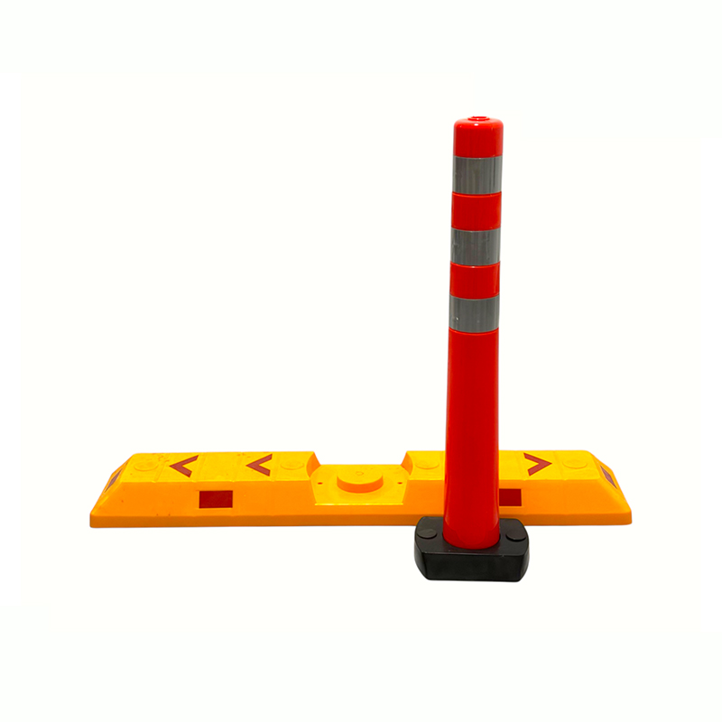 Modulär flexibel avgränsningsstolpe med trafikfilseparatorkant Modulär flexibel avgränsningsstolpe med trafikfilseparatorkant