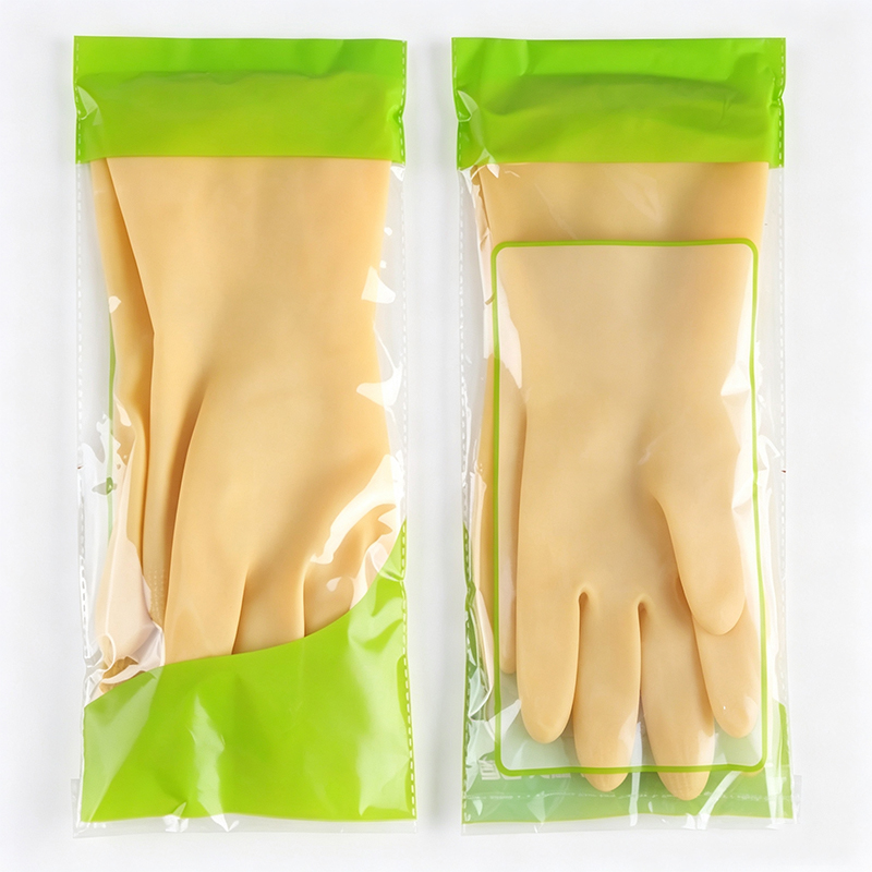 Kraftiga syra/alkali-resistenta latexgummihandskar
