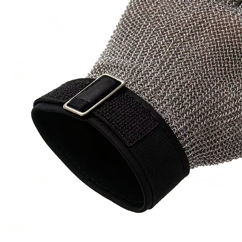 Rostfritt stål Ring Mesh Anti Cutting Handskar