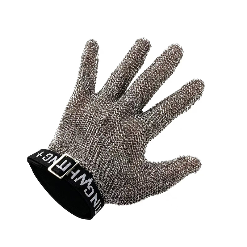 Rostfritt stål Ring Mesh Anti Cutting Handskar Rostfritt stål Ring Mesh Anti Cutting Handskar