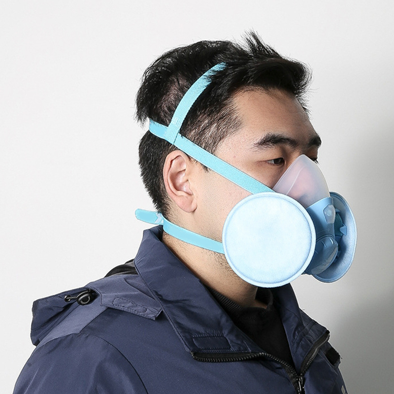 Dubbelfilter silikongasmask