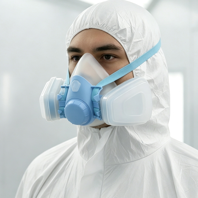 Dubbelfilter silikongasmask