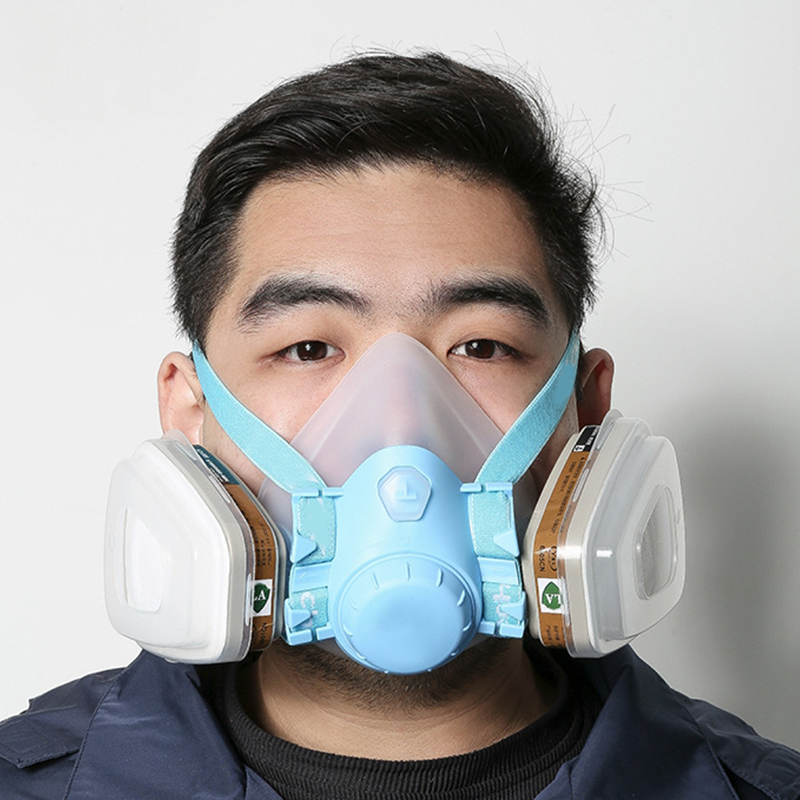Dubbelfilter silikongasmask