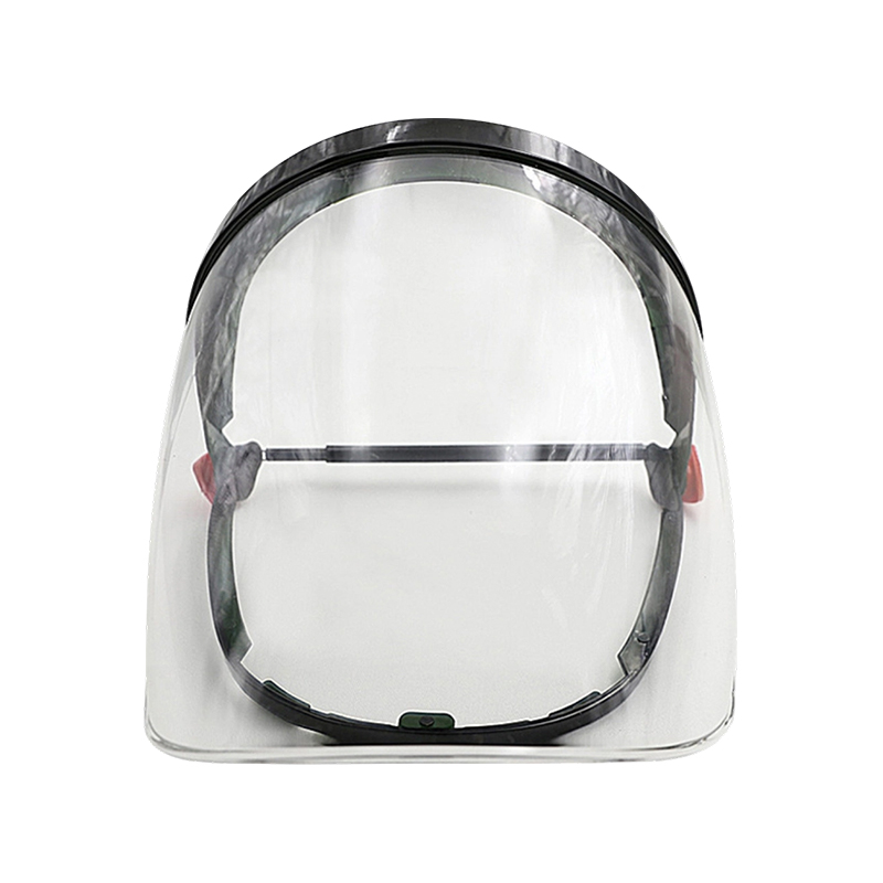 Höghöjdspolerad transparent visirfäste Höghöjdspolerad transparent visirfäste