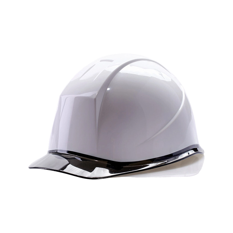Bicolor industriell skyddshjälm med transparent brätte