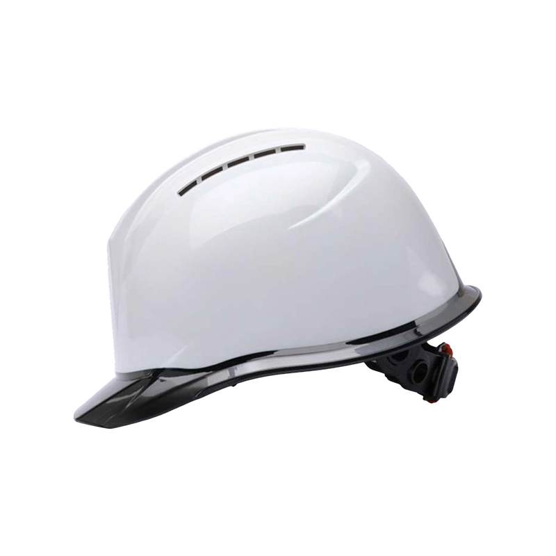 Bicolor industriell skyddshjälm med transparent brätte