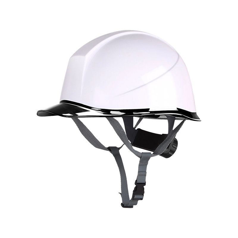 Bicolor industriell skyddshjälm med transparent brätte