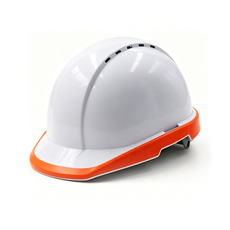 Fluorescerande industriskyddshjälm med hög synlighet Fluorescerande industriskyddshjälm med hög synlighet