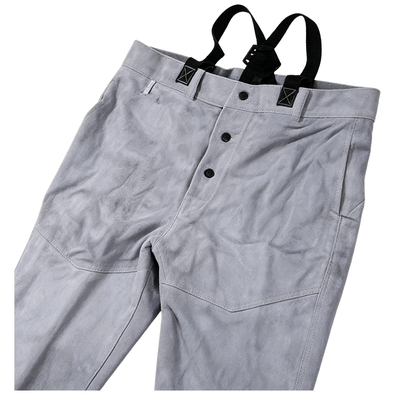 Natural Cow Split Leather Welding Pants