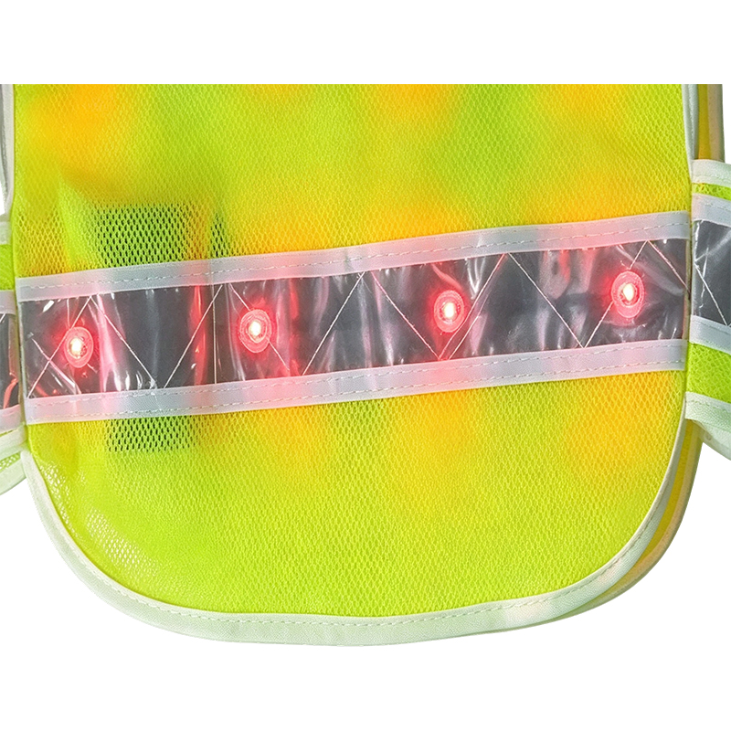 Aktivt belyst LED-reflekterande säkerhetsväst
