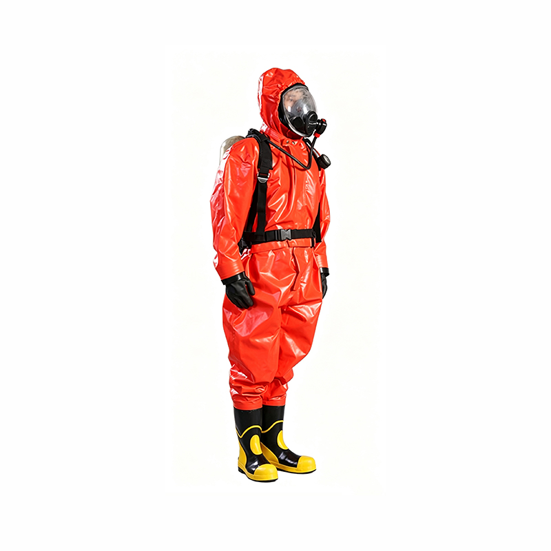 Respiratortyp Halvsluten kemisk skyddsdräkt