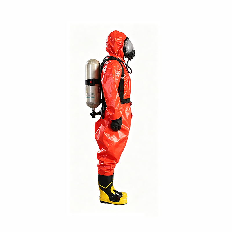 Respiratortyp Halvsluten kemisk skyddsdräkt