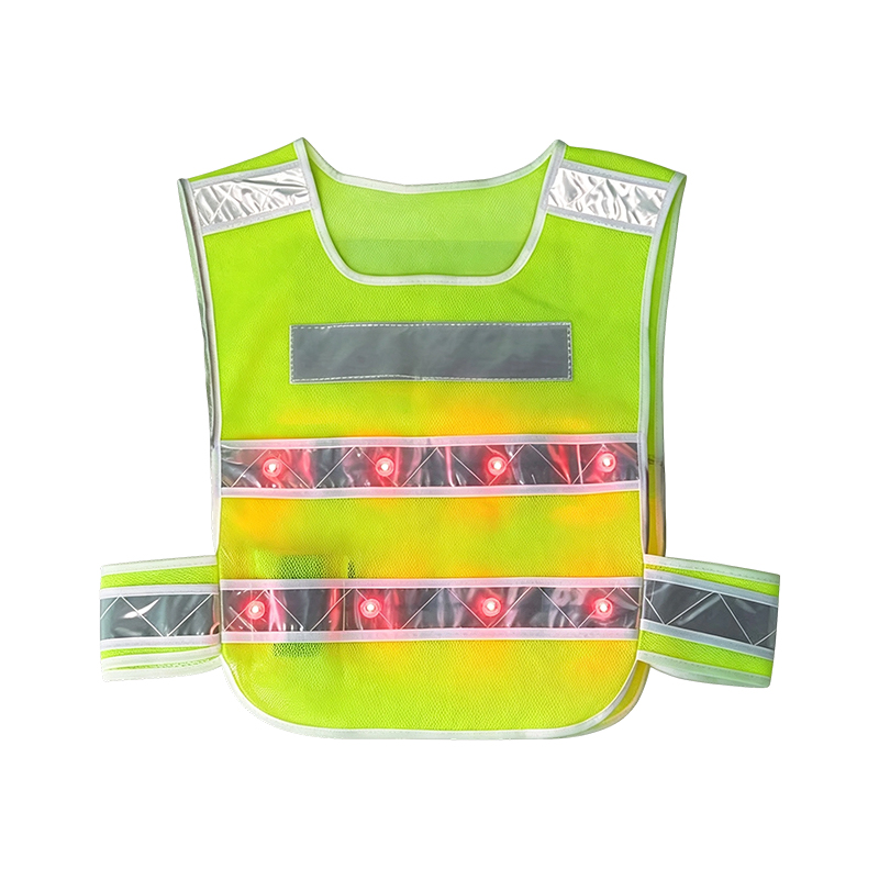 Aktivt belyst LED-reflekterande säkerhetsväst